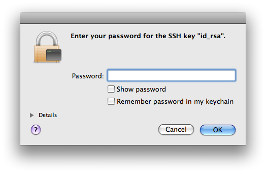 SSH Leopard dialog